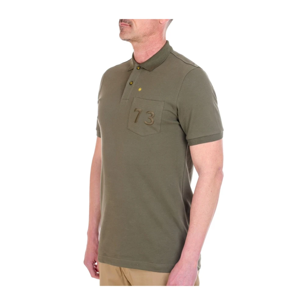 Manuel Ritz Korte Mouw Polo Green Heren