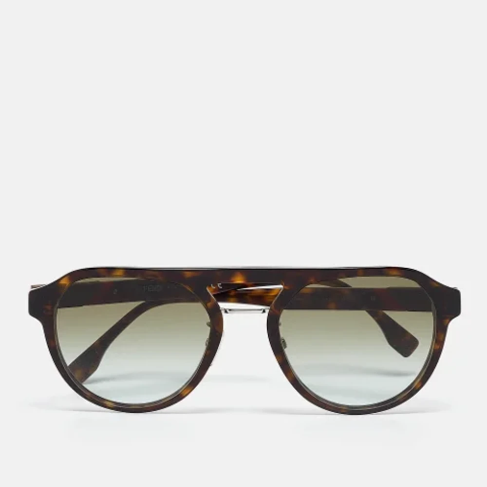 Fendi Vintage Pre-owned Acetate sunglasses Brown Dames
