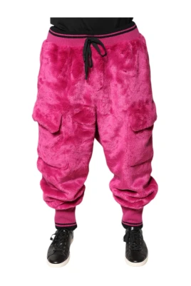 Lyxiga Rosa Cargo Jogging Sweatpants