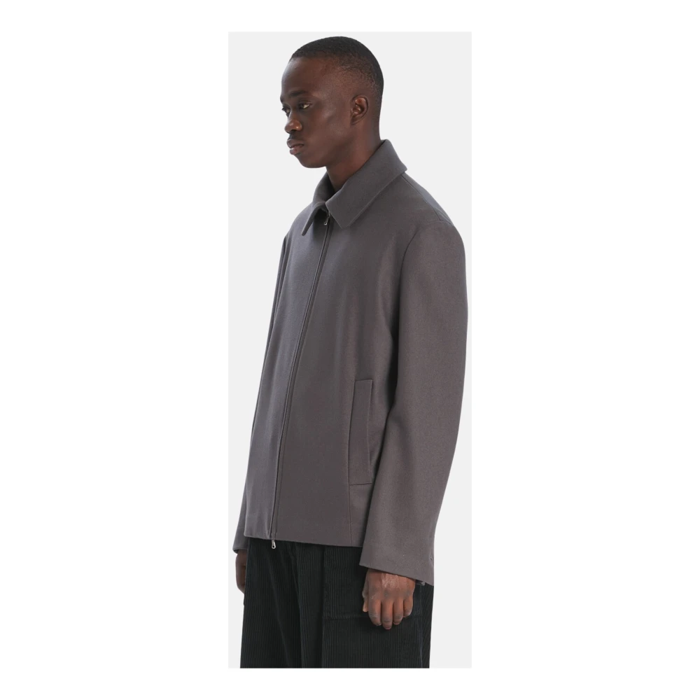 Barena Venezia Comfort Fit Overhemdkraag Ritsjas Purple Heren