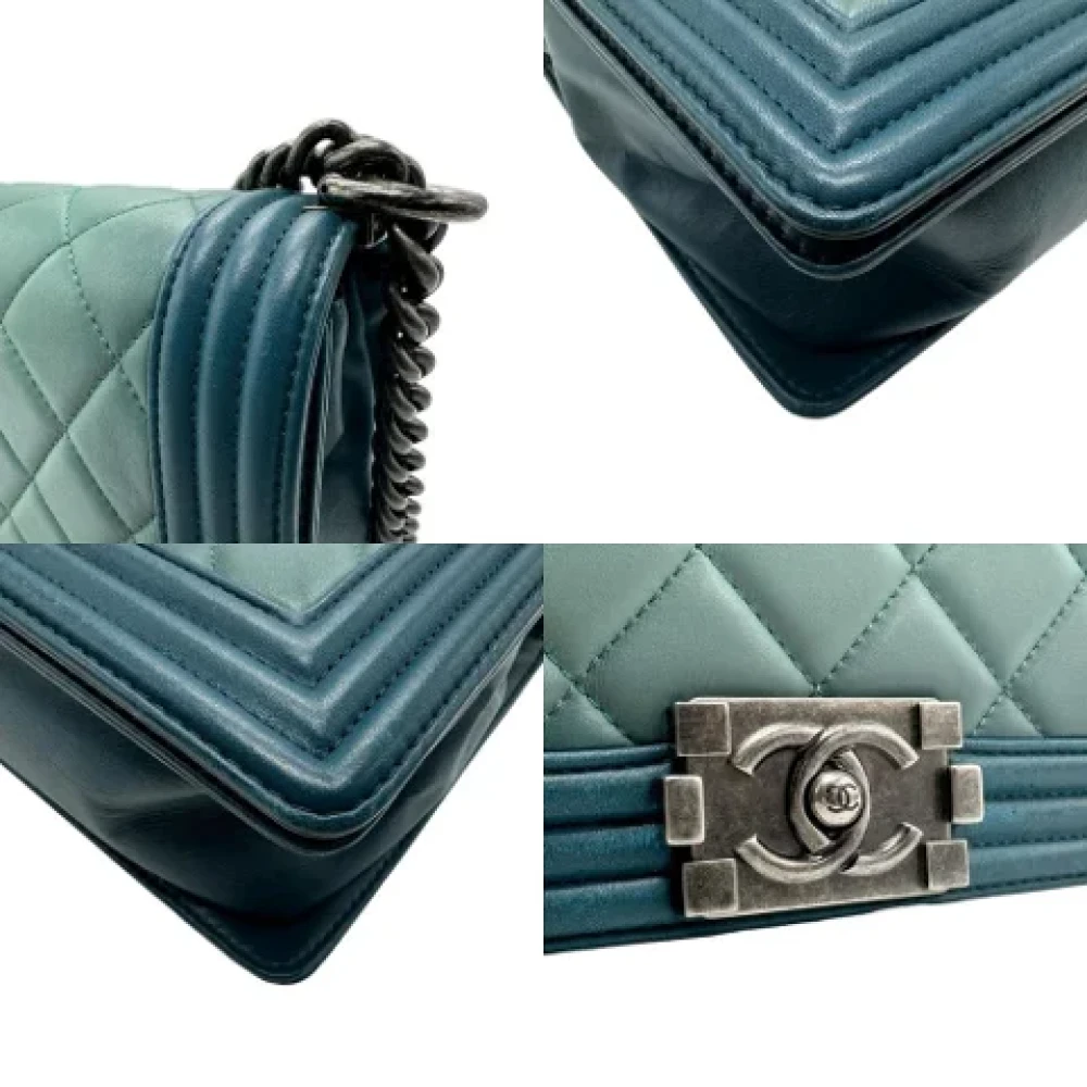 Chanel Vintage Pre-owned Leather chanel-bags Green Dames