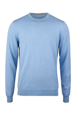Crew Neck Tröja med Armbågslappar