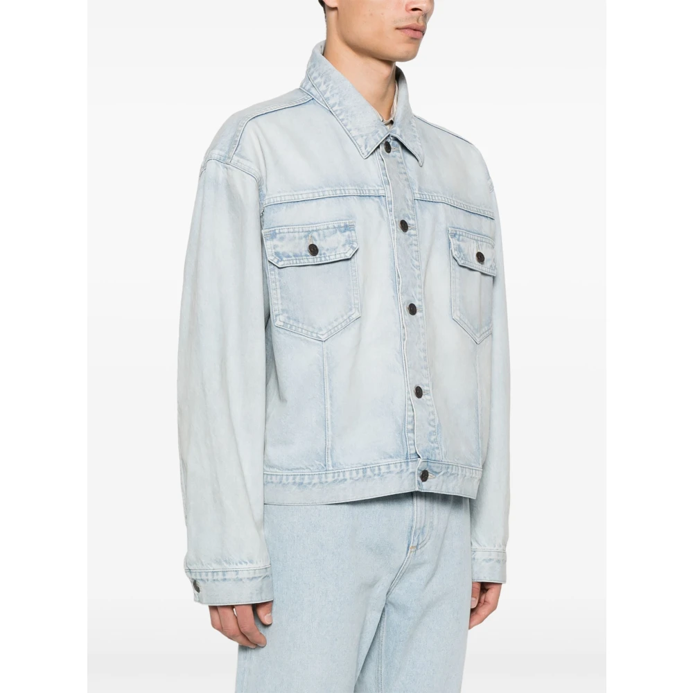 The Row Denimjack met klassieke details Blue Heren