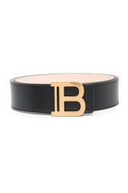 Czarny skórzany pasek B-Belt