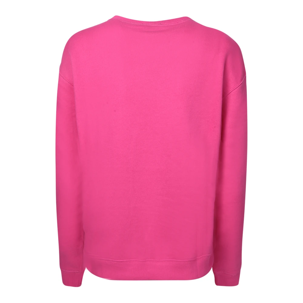 Polo Ralph Lauren Fuchsia Katoenen Sweatshirt met Geborduurd Logo Pink Dames