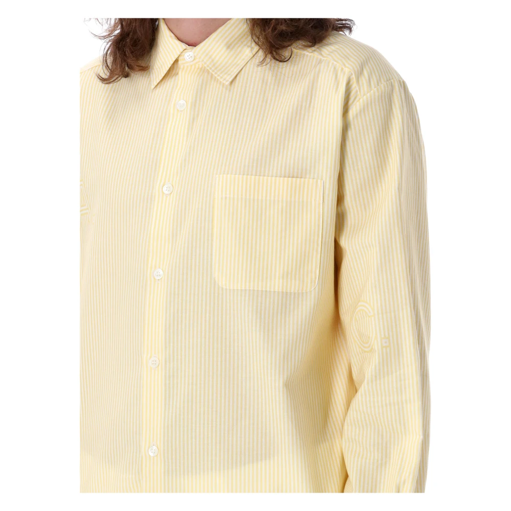 A.p.c. Malo Shirt Gele Strepen Yellow Heren