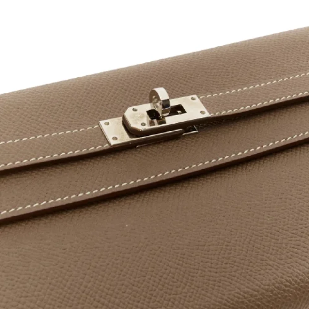 Hermès Vintage Pre-owned Leather wallets Green Dames