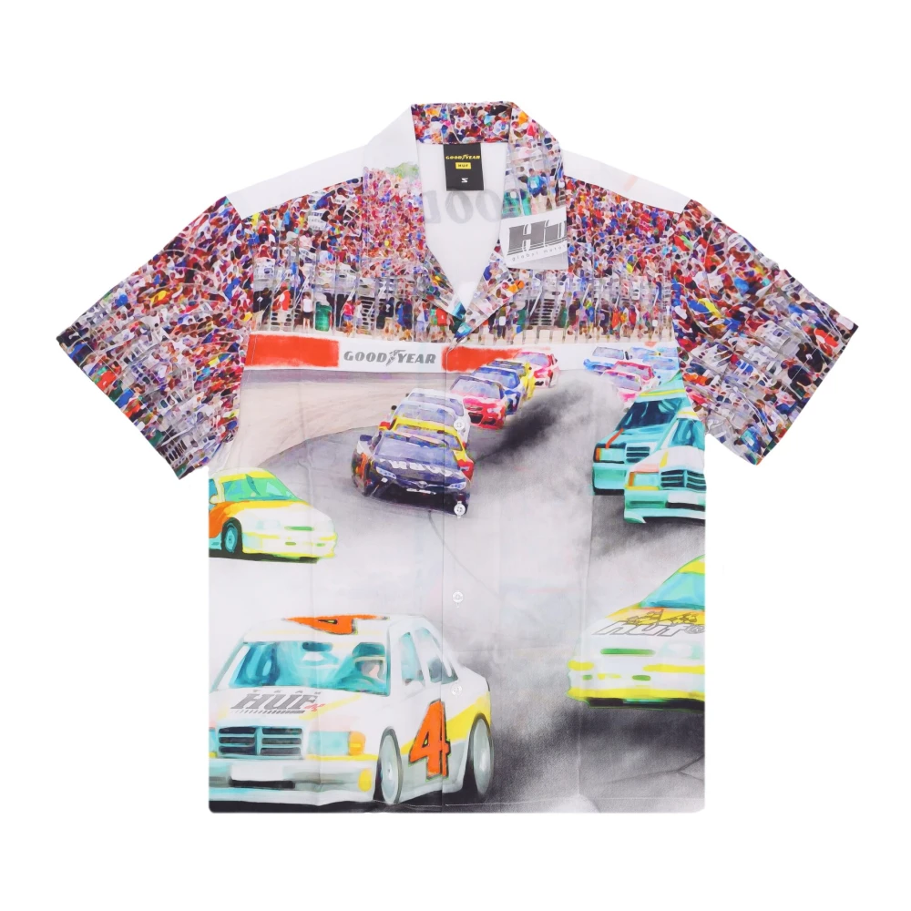 Huf Herr Multicolor Skjortor L, Short Sleeve Shirts