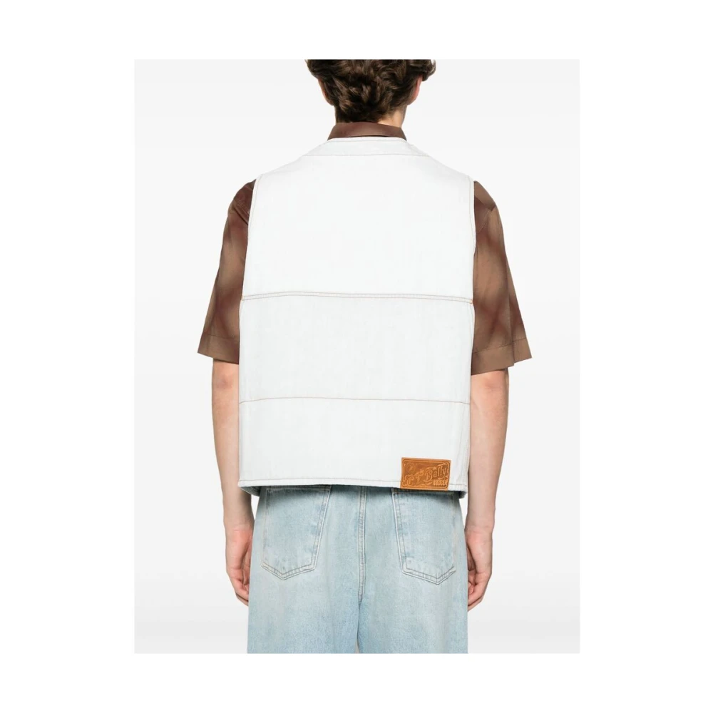 Bally Mouwenloze Bovenkleding met Zakken Blue Heren