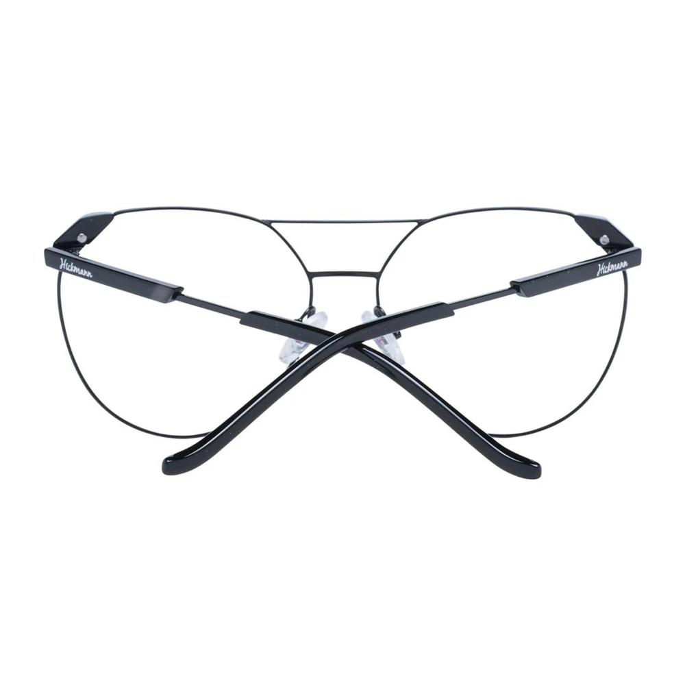 Ana Hickmann Zwarte Aviator Metalen Optische Frames Black Dames