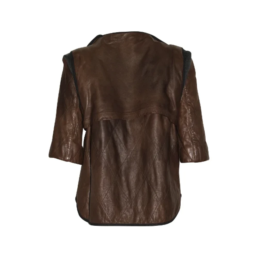 Marni Pre-owned Faux Fur outerwear Brown Dames