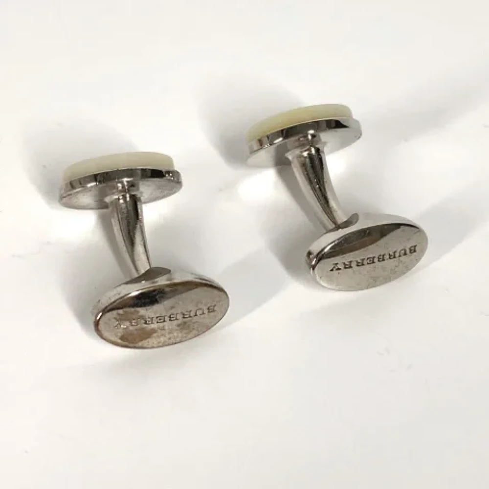 Burberry Vintage Pre-owned Silver home-office Gray Heren