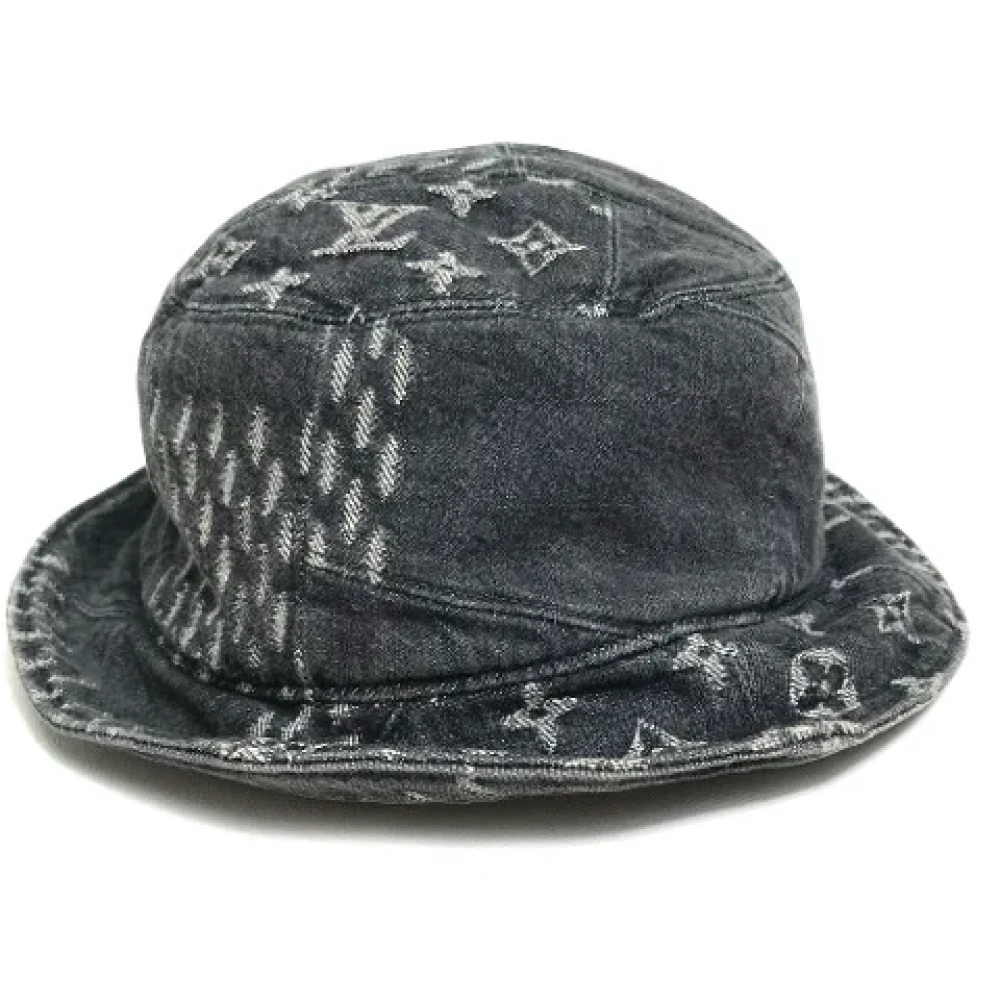 Louis Vuitton Vintage Pre-owned Cotton hats Black Dames