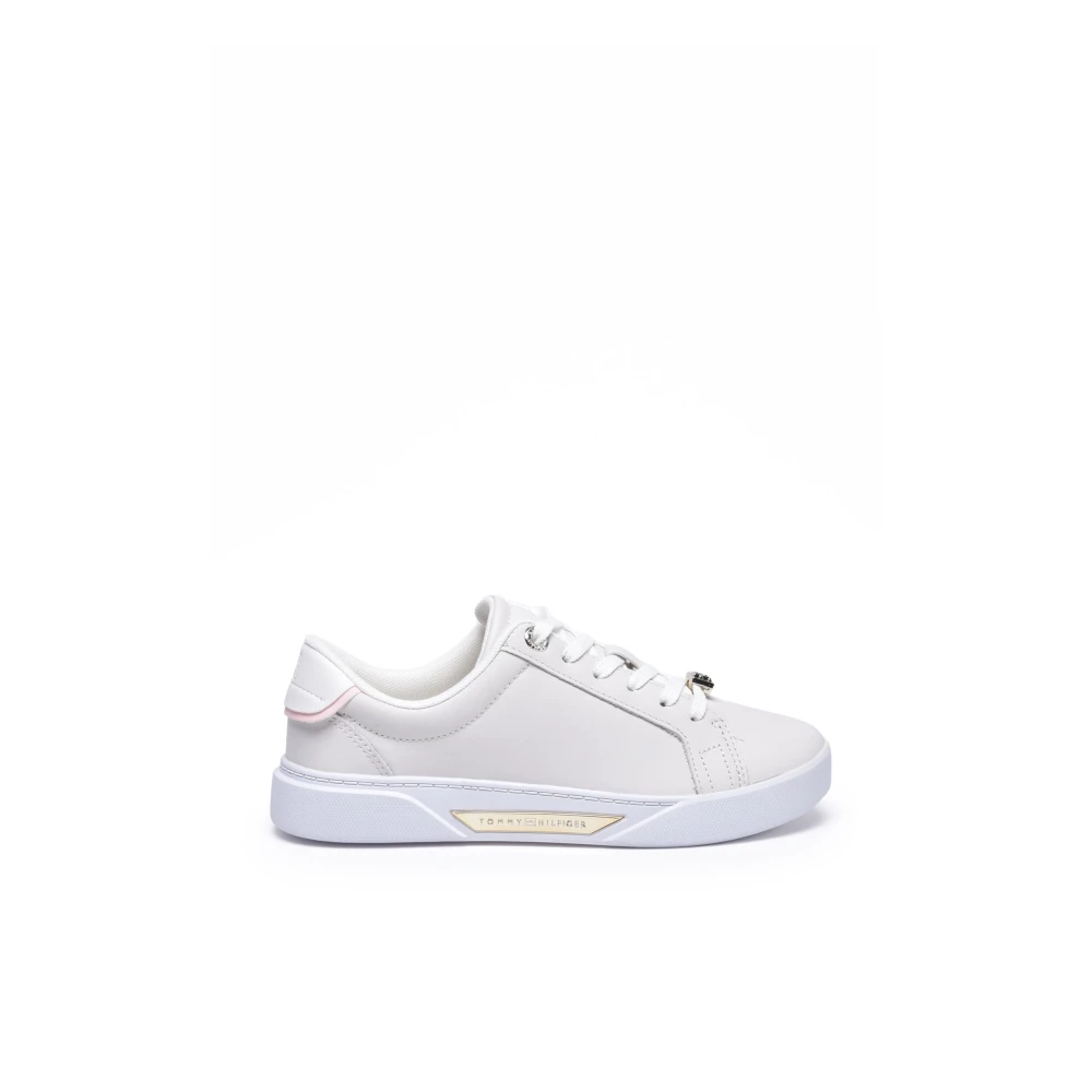 Tommy Hilfiger Golden HW Court Dames Schoenen Wit