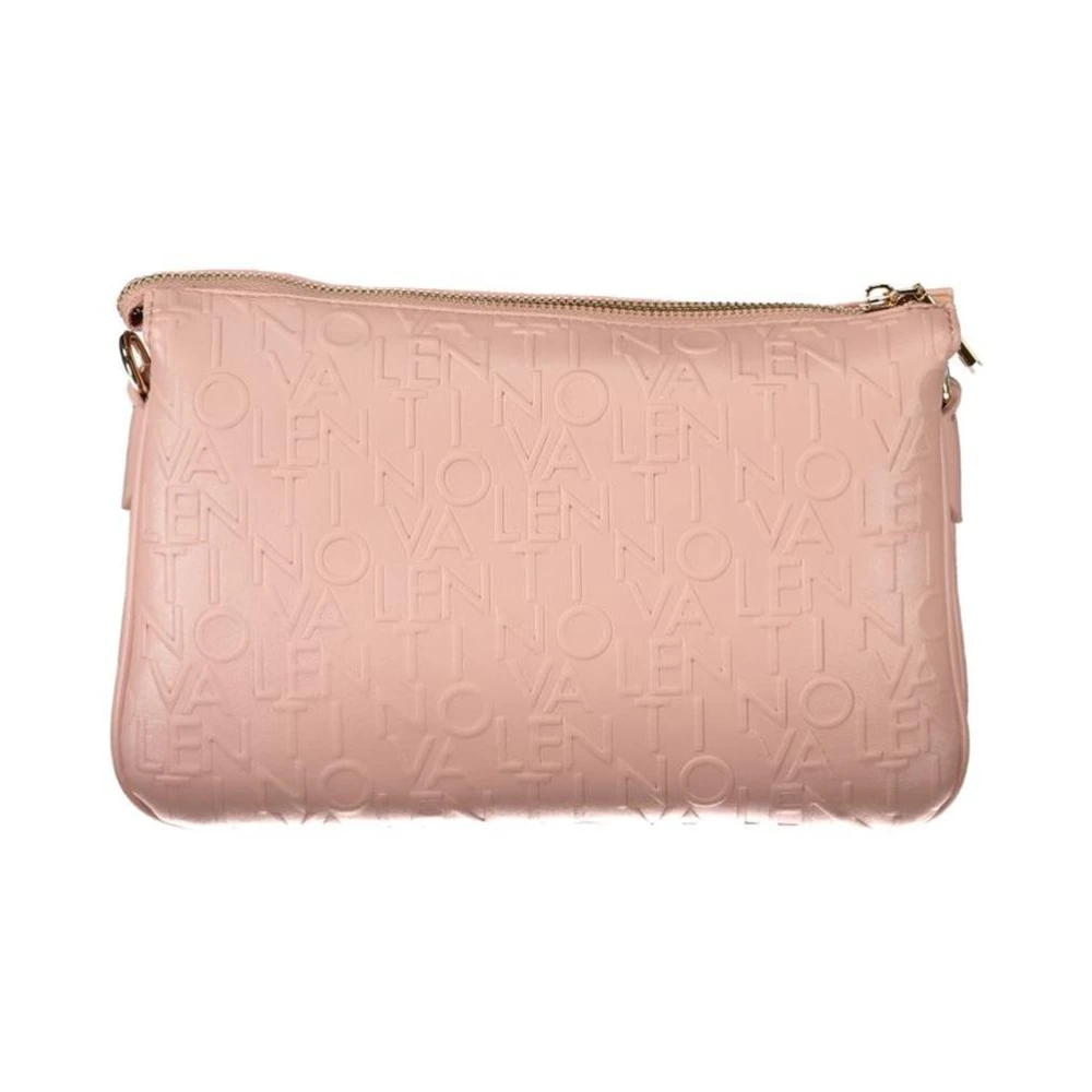 Valentino By Mario Valentino Women's Pink Embossed Logo Crossbody Bag