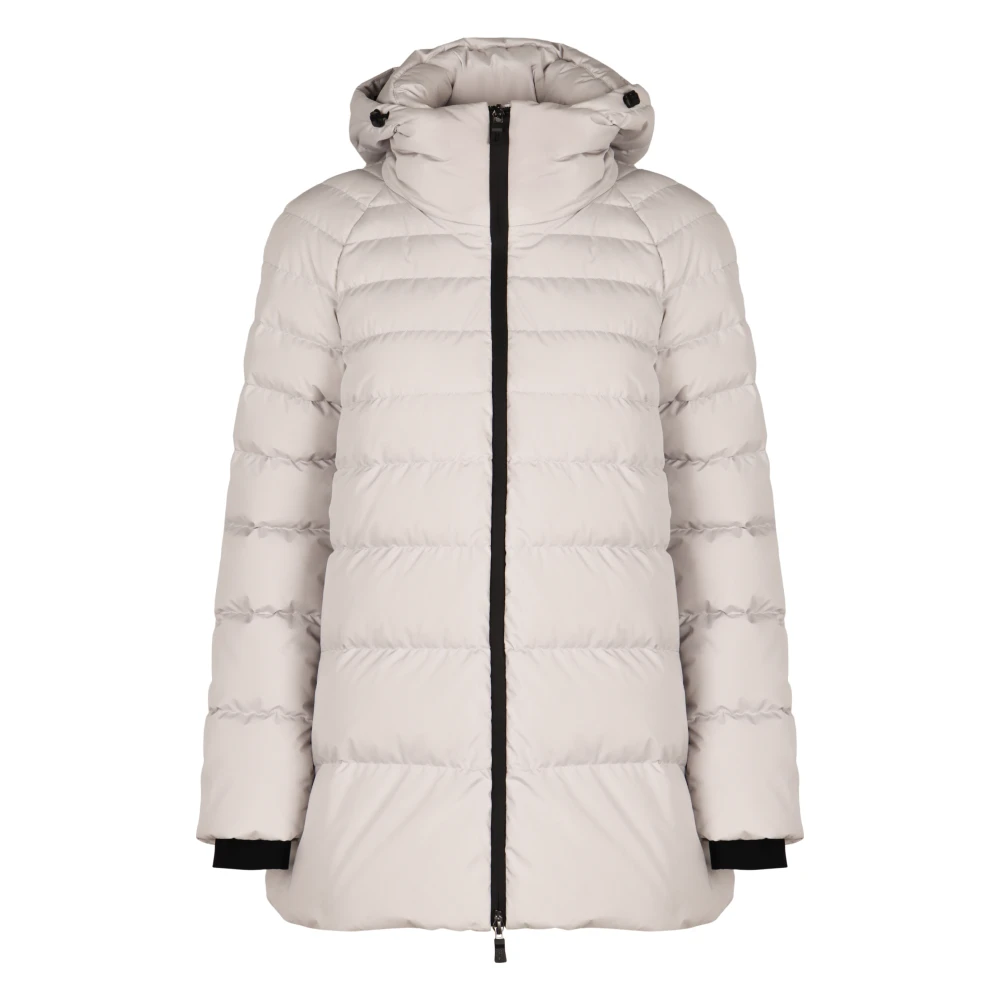 Herno Nylon donsjack met verstelbare capuchon White Dames