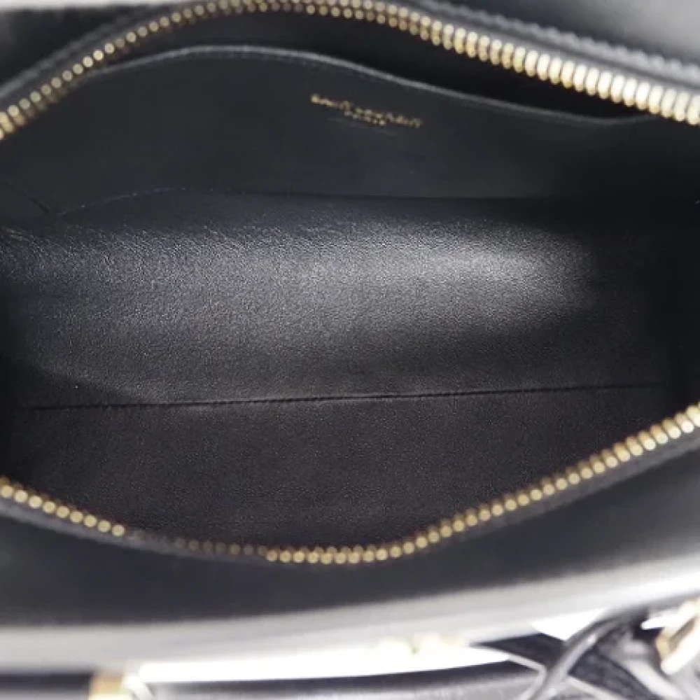 Yves Saint Laurent Vintage Pre-owned Leather handbags Black Dames