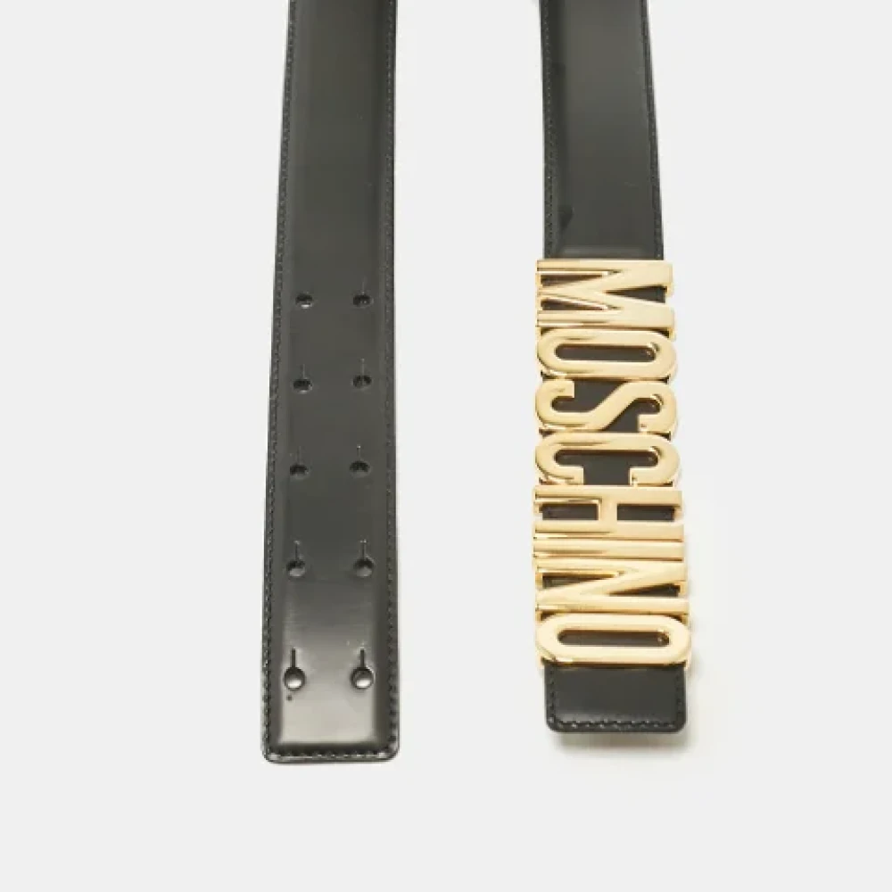 Moschino Pre-Owned Pre-owned Leather belts Black Dames