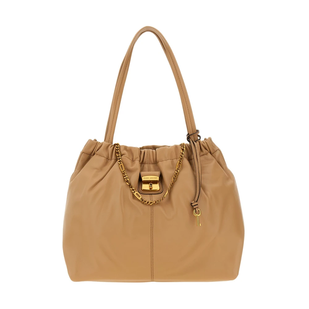 Marc Jacobs Women's Beige The Tote Leather Shoulder Bag