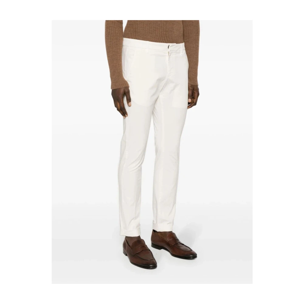 Dondup Slim-fit Trousers White Heren