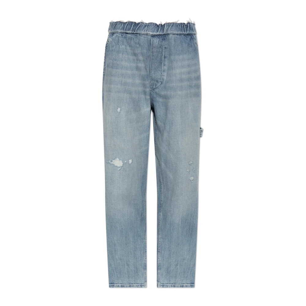 Mm6 Maison Margiela Straight Fit Jeans, Female, 2XS, Vintage-Effect Jeans Blue