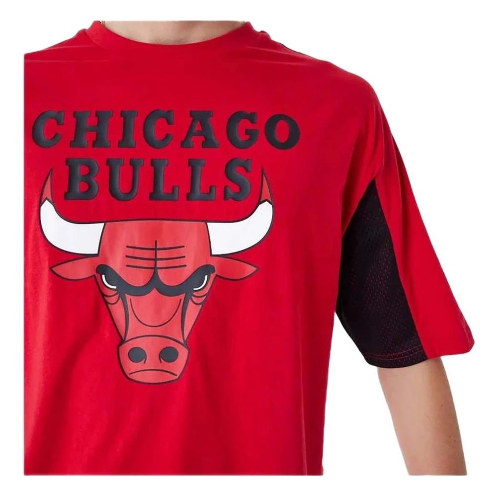 new era NBA Mesh Panel T-shirt Red Heren