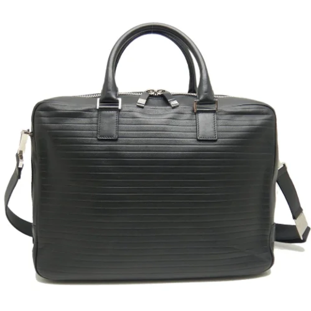 Dior Vintage Pre-owned Leather dior-bags Black Heren