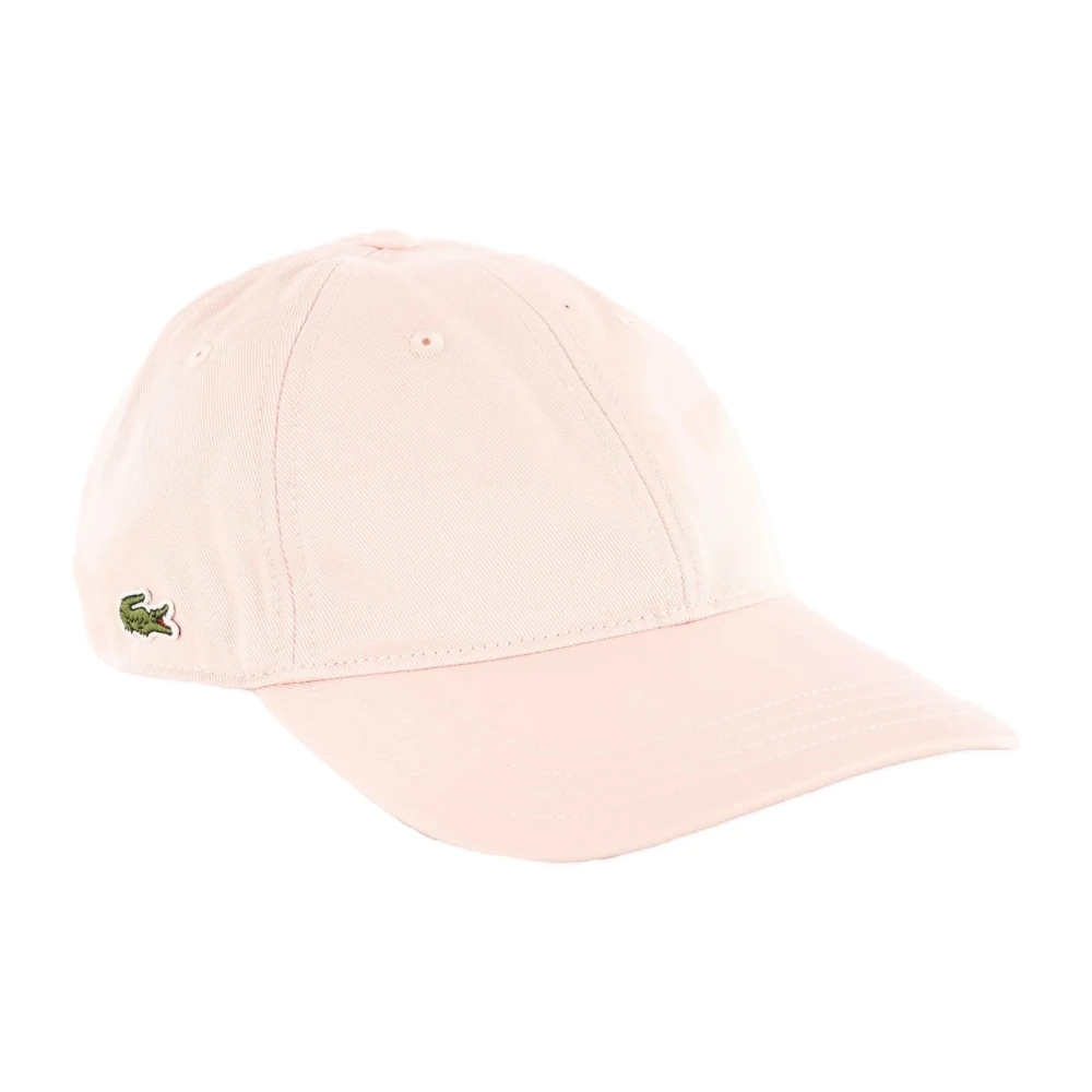Lacoste Men's Pink Cotton Twill Cap - Hats & Caps - One Size - Accessories