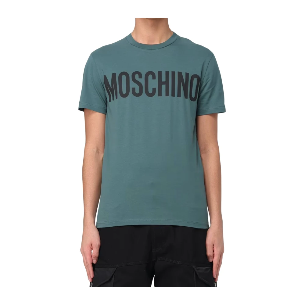 Moschino Blauwe T-shirts en Polos Blue Heren