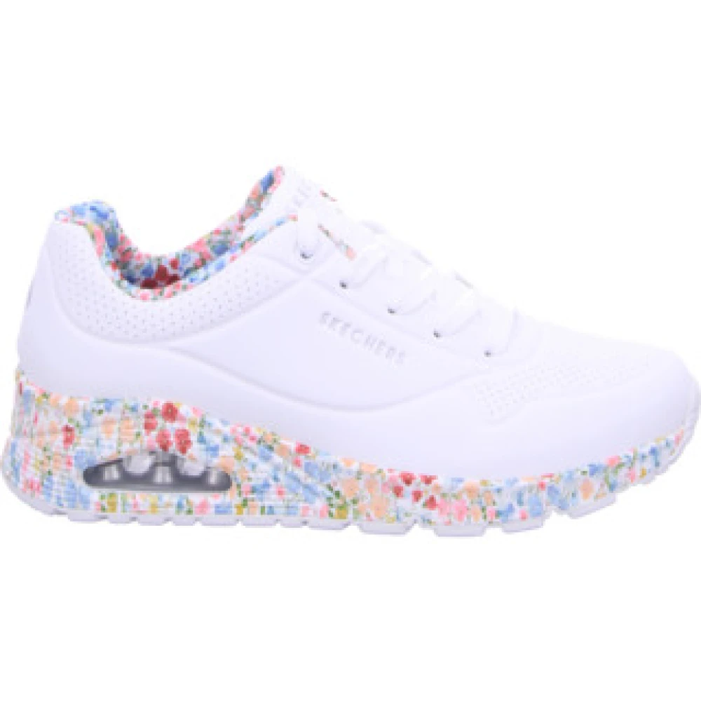 Skechers Comfort Veterschoenen voor dames Dames Schoenen Wit
