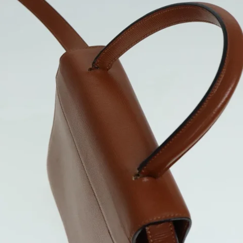 Celine Vintage Pre-owned Leather handbags Brown Dames