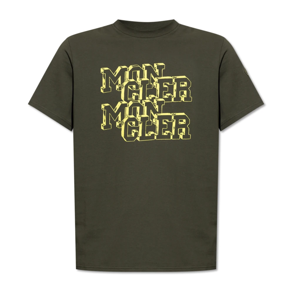 Moncler - Tops > T-Shirts - Green - Moncler - Modalova