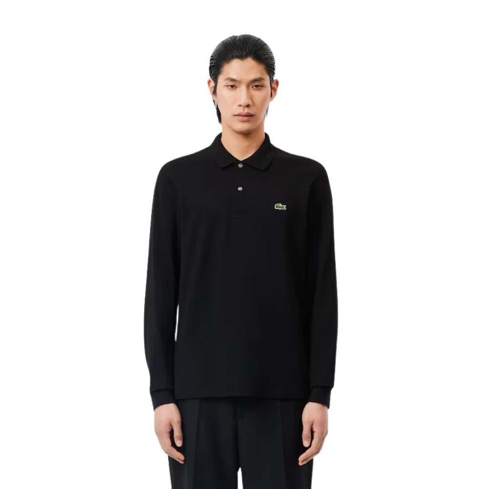 Lacoste Lange Mouw Polo Heren Zwart Black Heren