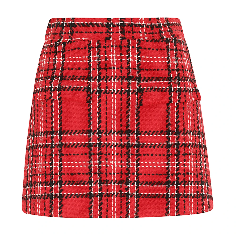 Msgm Stijlvolle Bermuda Shorts voor Mannen Red Dames