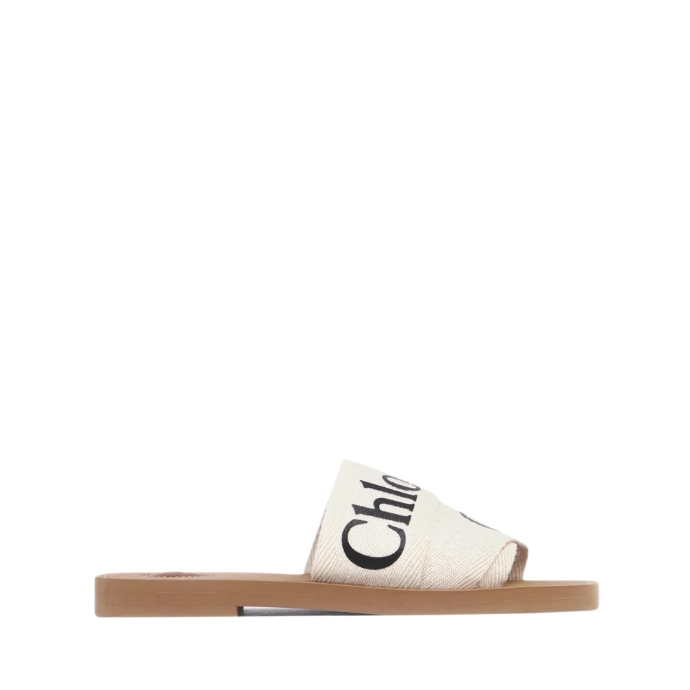 Chloé Vita Band Sandaler Gummisula White, Dam