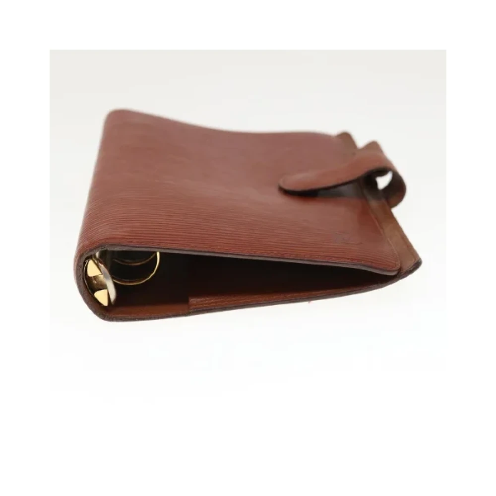 Louis Vuitton Vintage Pre-owned Leather home-office Brown Dames