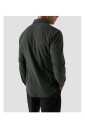 chemise-en-flanelle-vert-fonce-a-manches-longues
