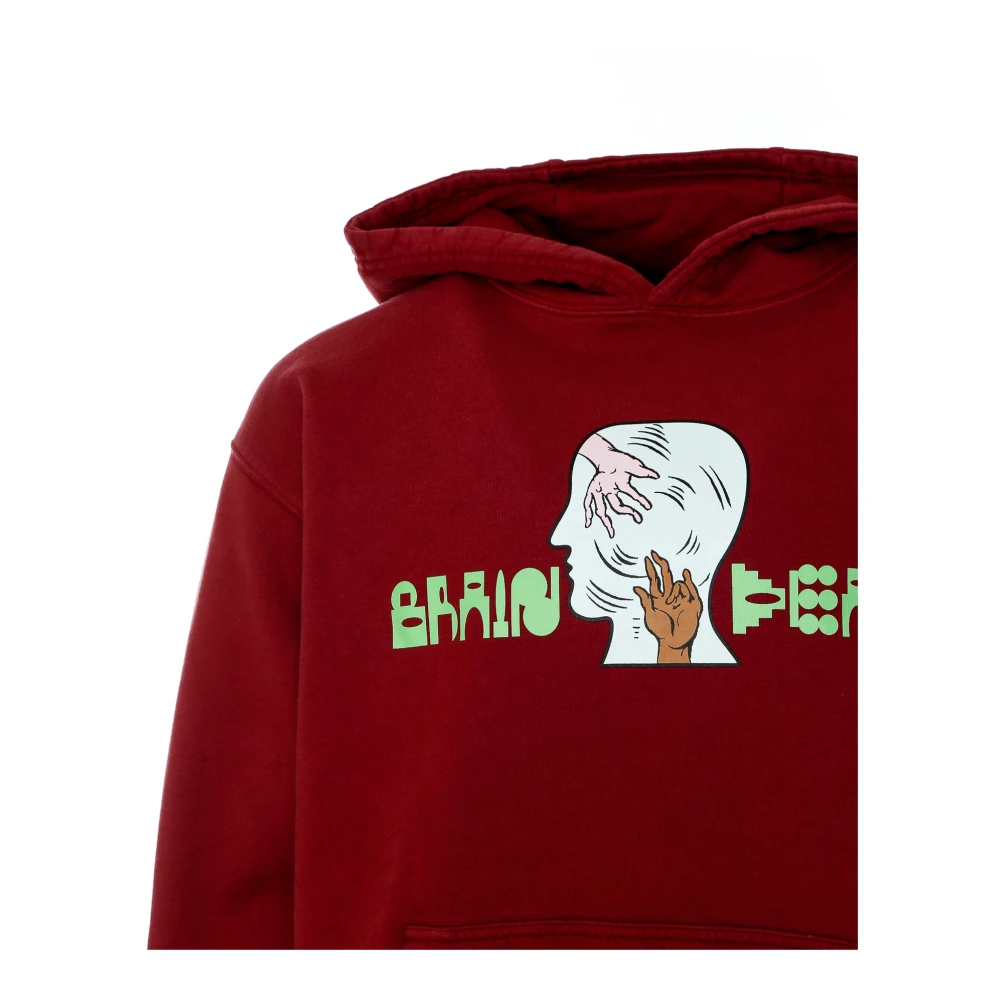 Brain Dead Handheld hoodie Red Heren