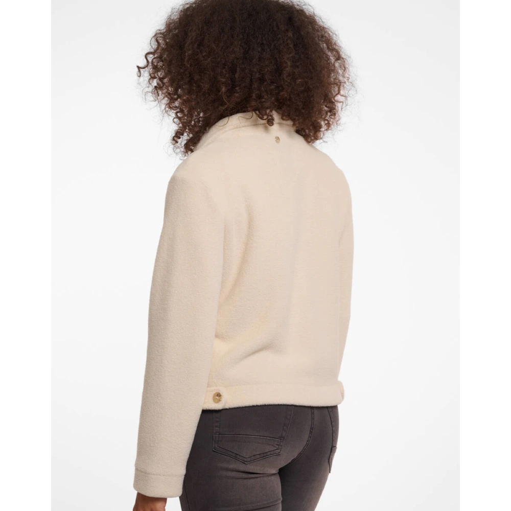 Rino&Pelle Boxy Jas met Reverskraag Beige Dames