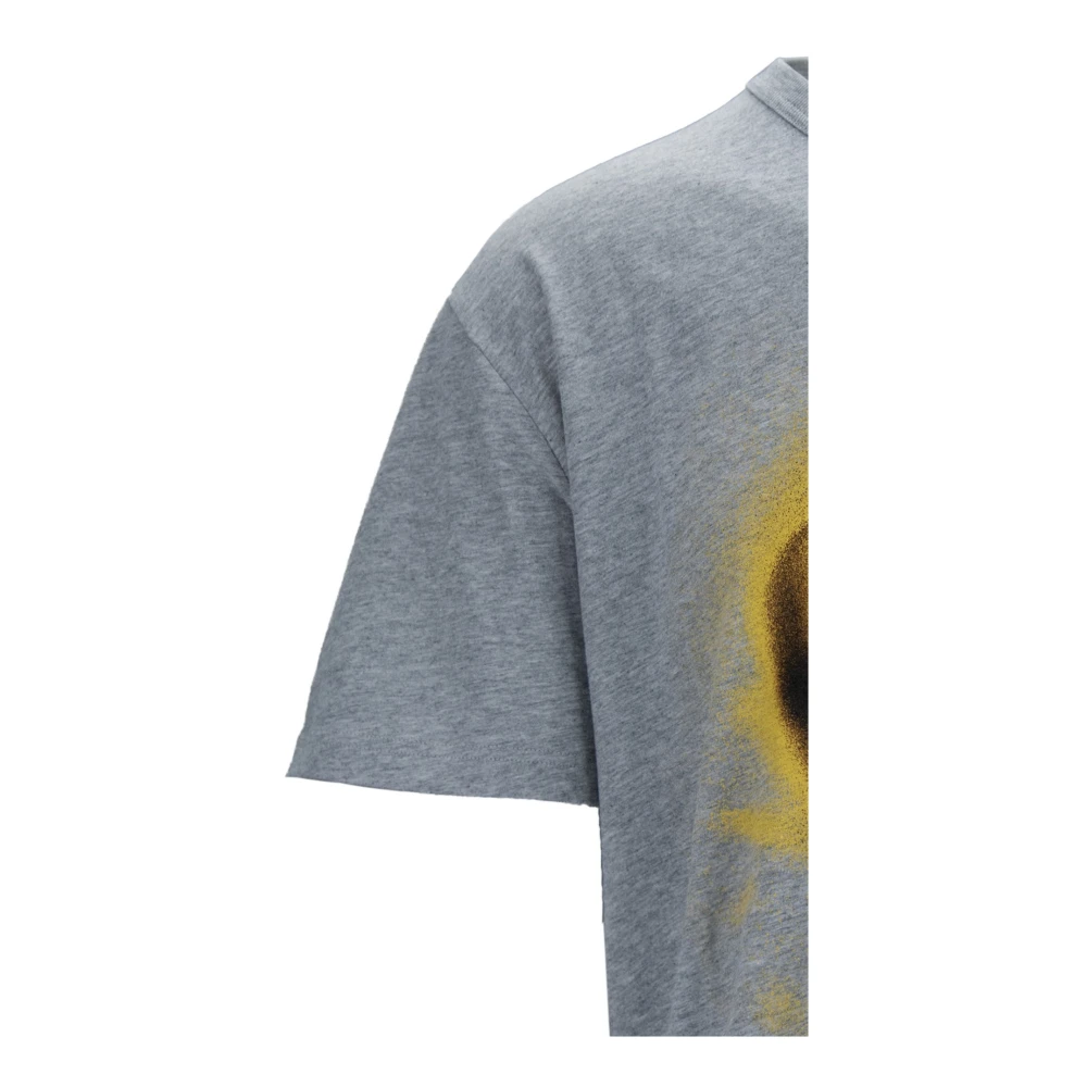 alexander mcqueen Heren Grafische Print Katoenen T-Shirt Gray Heren