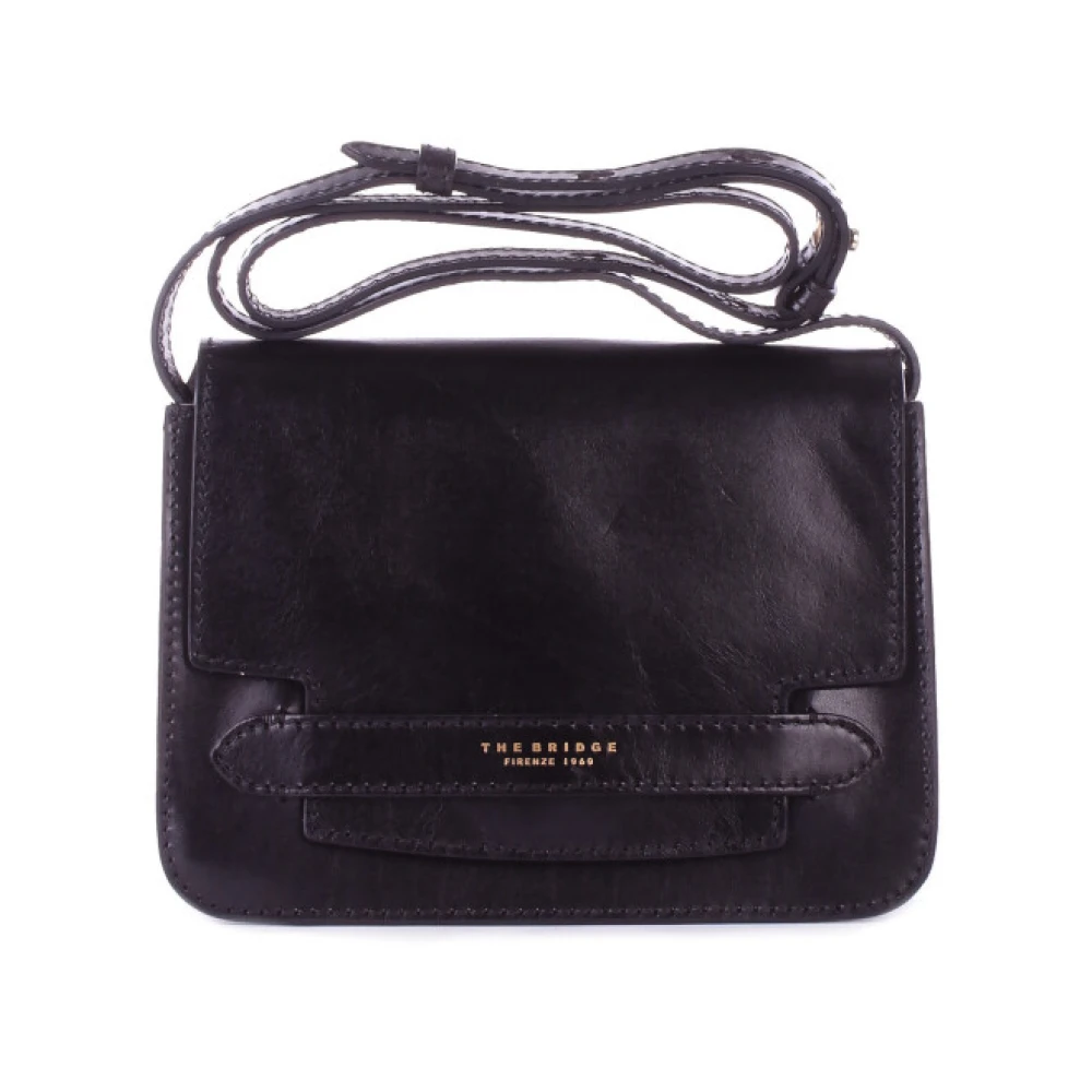 The Bridge Donna Nero Logo Borsa Frontale Inserire Tasca