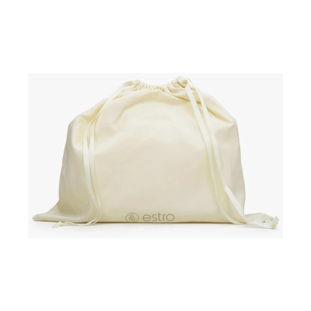 Estro Kleine zwarte leren tas met reliëf voor vrouwen Er00115963 Black Dames