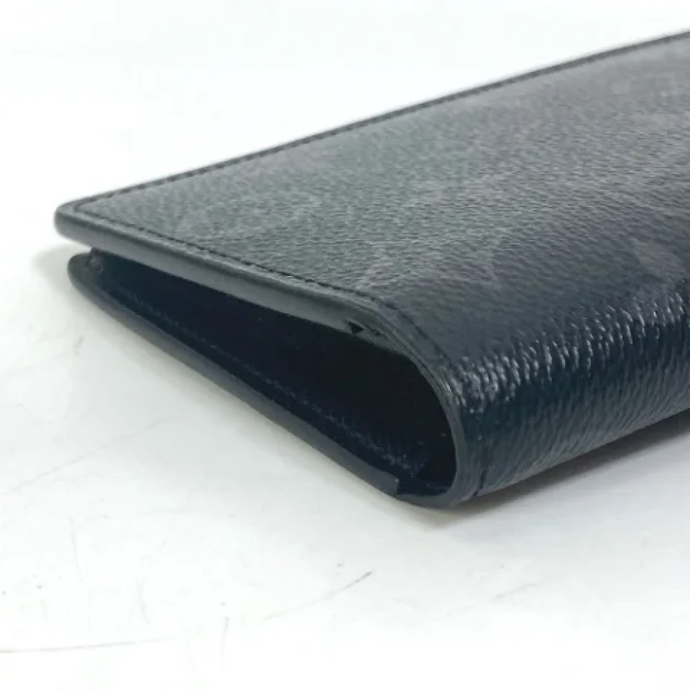 Louis Vuitton Vintage Pre-owned Fabric wallets Black Heren