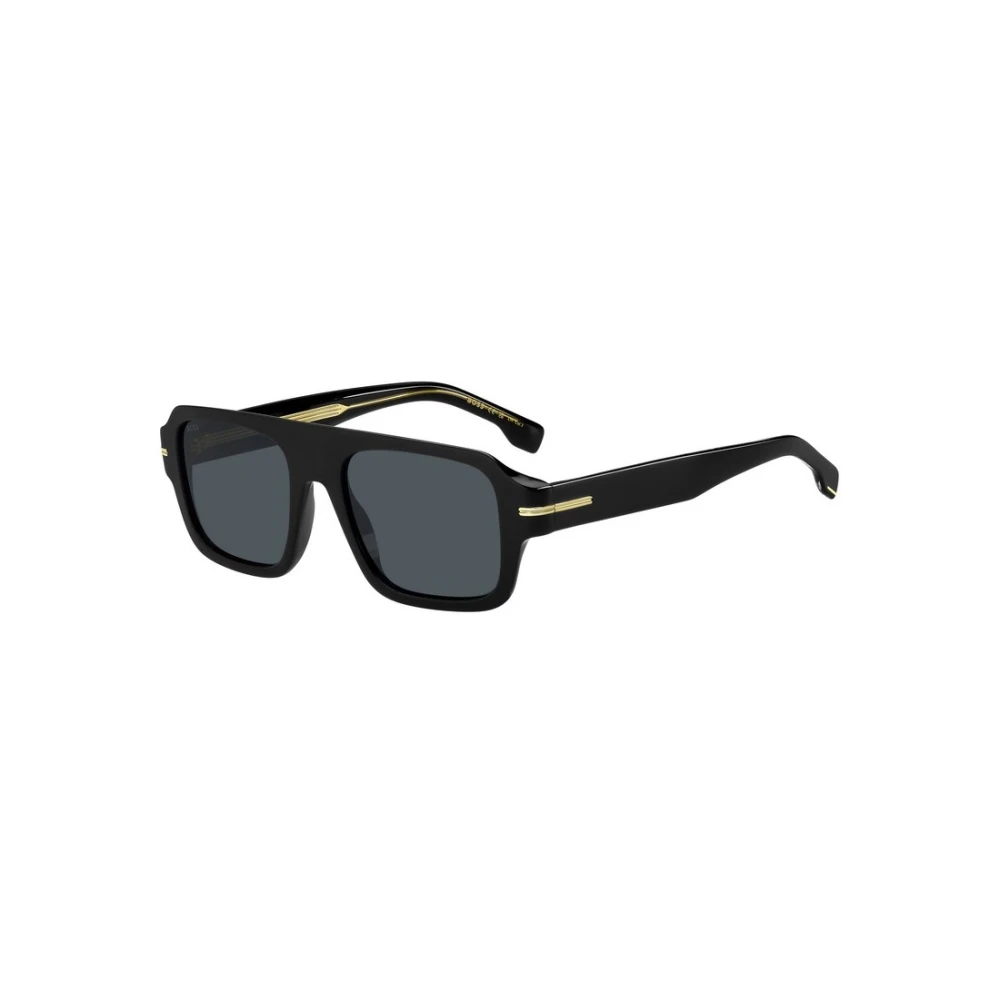 Hugo Men's Black Sunglasses, 53 Mm, Authentic Stylish Sunglasses With Premium Quality