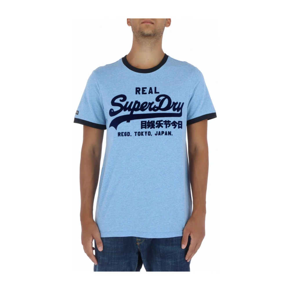 Superdry Ljusblå Herr T-shirt Blue, Herr