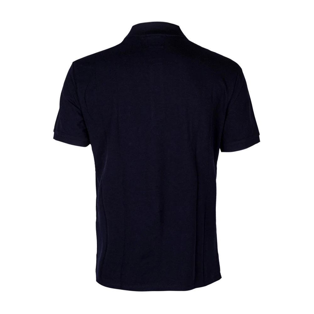 C.P. Company Stretch Piquet Polo Shirt Klassieke Kraag Blue Heren