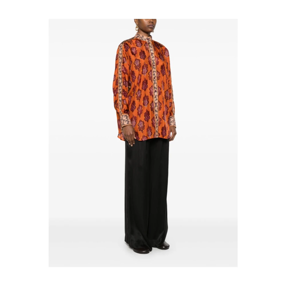 Zimmermann Zonsondergang Dolman Shirt Orange Dames