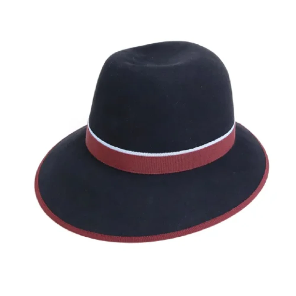Hermès Vintage Pre-owned Wool hats Black Dames