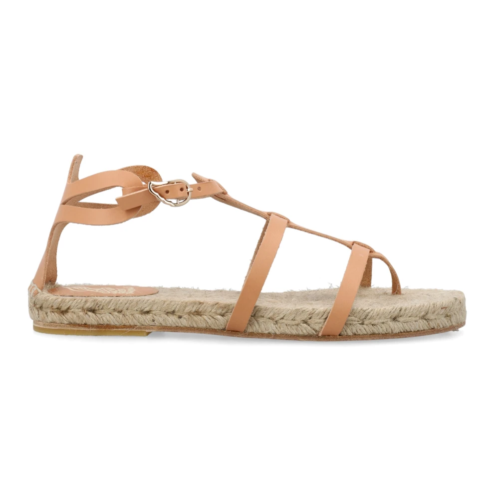 Castañer Rem Läder Sandaler Naturlig Ss24 Beige, Dam