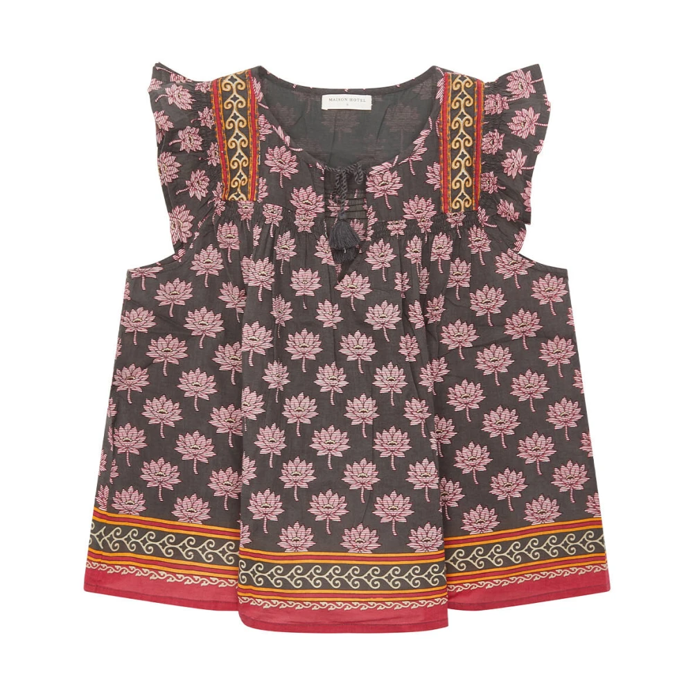 Maison Hotel Blouse korte mouw Charlize Multicolor Dames